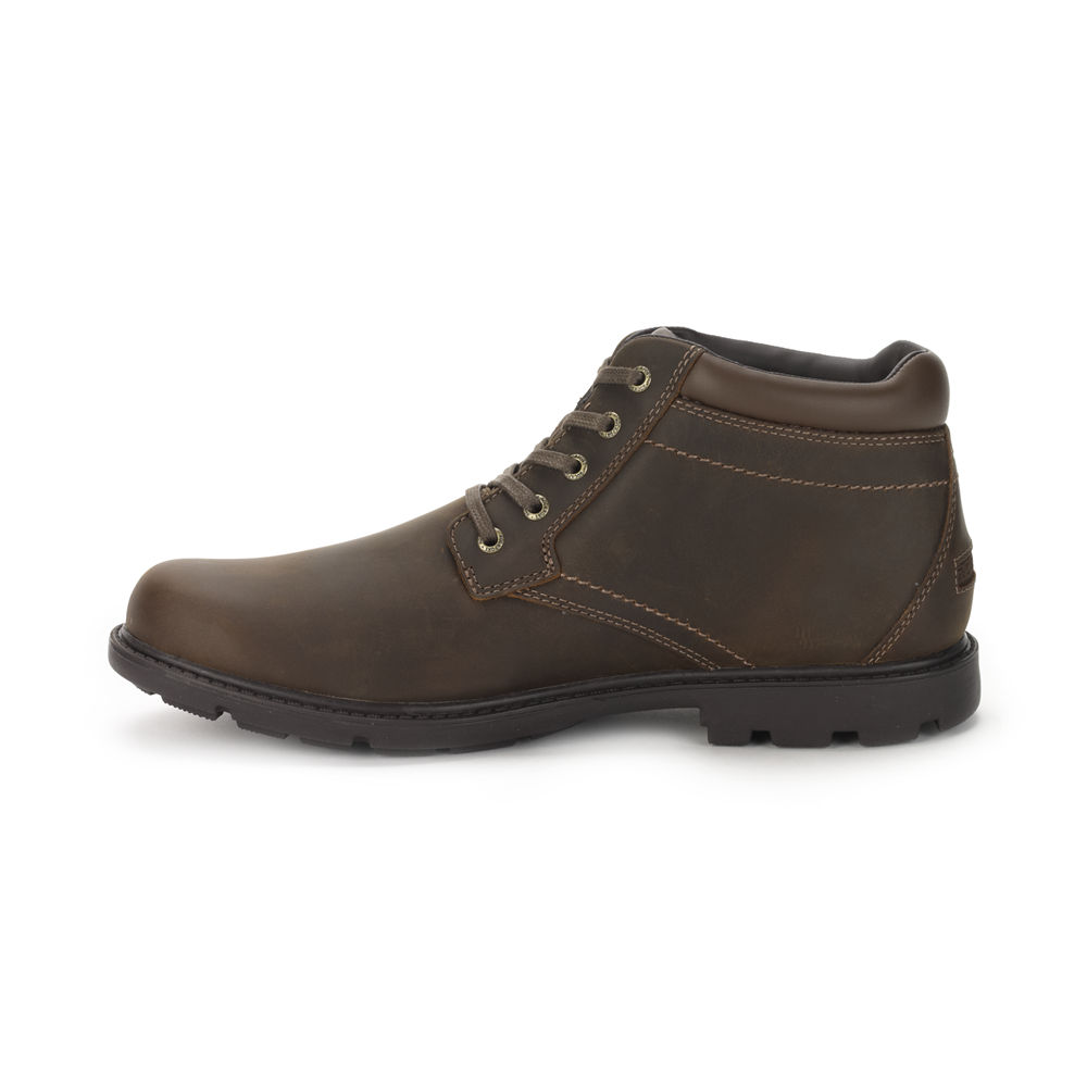 Rockport Boots For Mens Brown - Rugged Bucks Waterproof - CH5234867